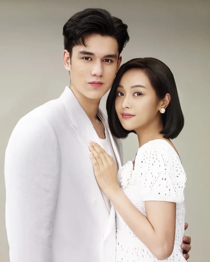 โปสเตอร์ละคร ดวงใจเทวพรหม ใจพิสุทธิ์ ใช้เป็นพื้นหลัง