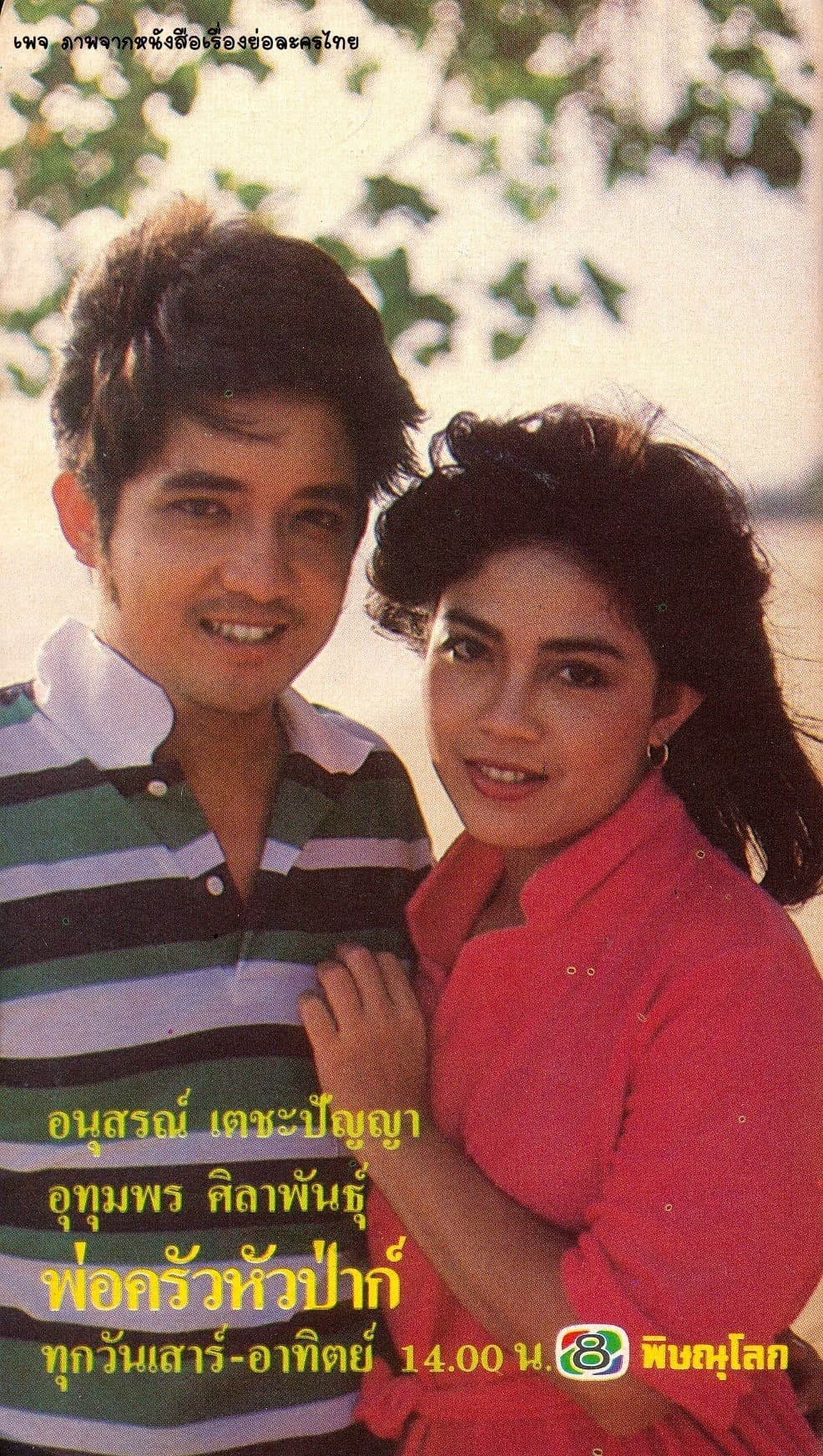 โปสเตอร์ละคร พ่อครัวหัวป่าก์ ใช้เป็นพื้นหลัง