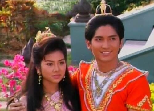 โปสเตอร์ละคร ขวานฟ้าหน้าดำ ใช้เป็นพื้นหลัง