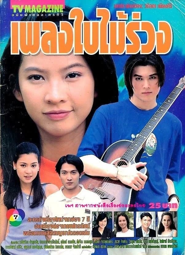 โปสเตอร์ละคร เพลงใบไม้ร่วง ใช้เป็นพื้นหลัง