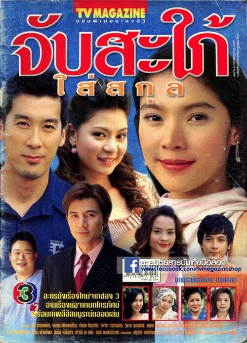 โปสเตอร์ละคร จับสะใภ้ใส่สกุล ใช้เป็นพื้นหลัง