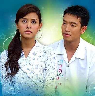 โปสเตอร์ละคร พริกไทยกับใบข้าว ใช้เป็นพื้นหลัง