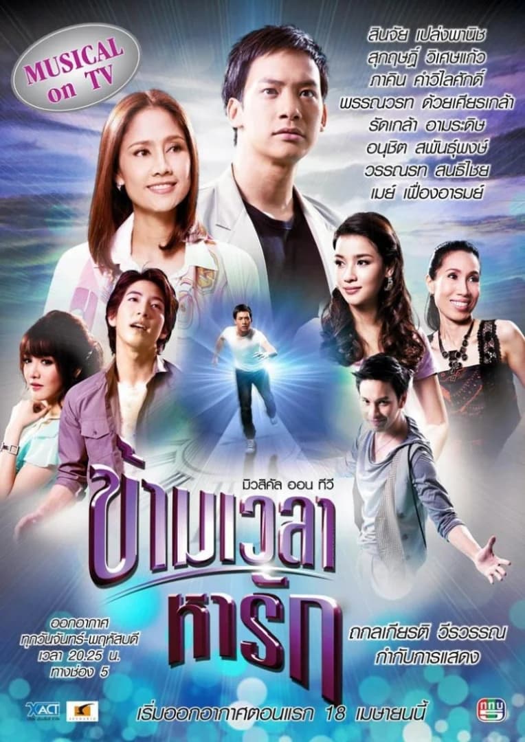โปสเตอร์ละคร ข้ามเวลาหารัก ใช้เป็นพื้นหลัง