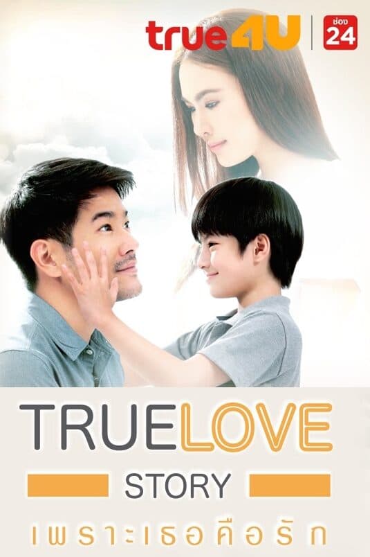โปสเตอร์ละคร True Love Story เพราะเธอคือรัก หัวใจผูกกัน ใช้เป็นพื้นหลัง