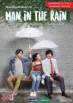 โปสเตอร์ละคร Encore 100 Million Views ลมเปลี่ยนทิศไตรภาค ตอน Man In The Rain ใช้เป็นพื้นหลัง