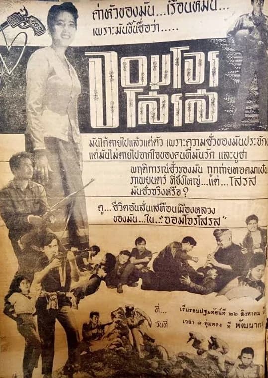 โปสเตอร์ภาพยนตร์ จอมโจรโสฬส ใช้เป็นพื้นหลัง