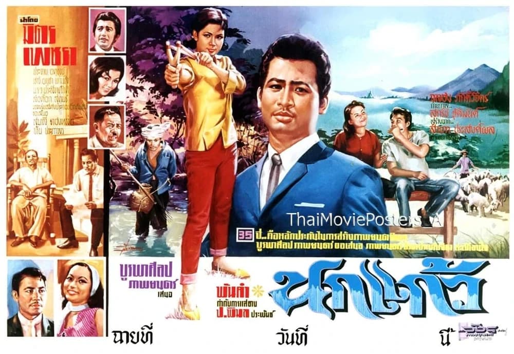 โปสเตอร์ภาพยนตร์ นกแก้ว ใช้เป็นพื้นหลัง
