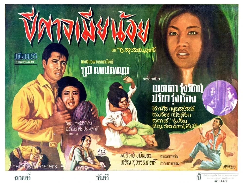 โปสเตอร์ภาพยนตร์ ปีศาจเมียน้อย ใช้เป็นพื้นหลัง