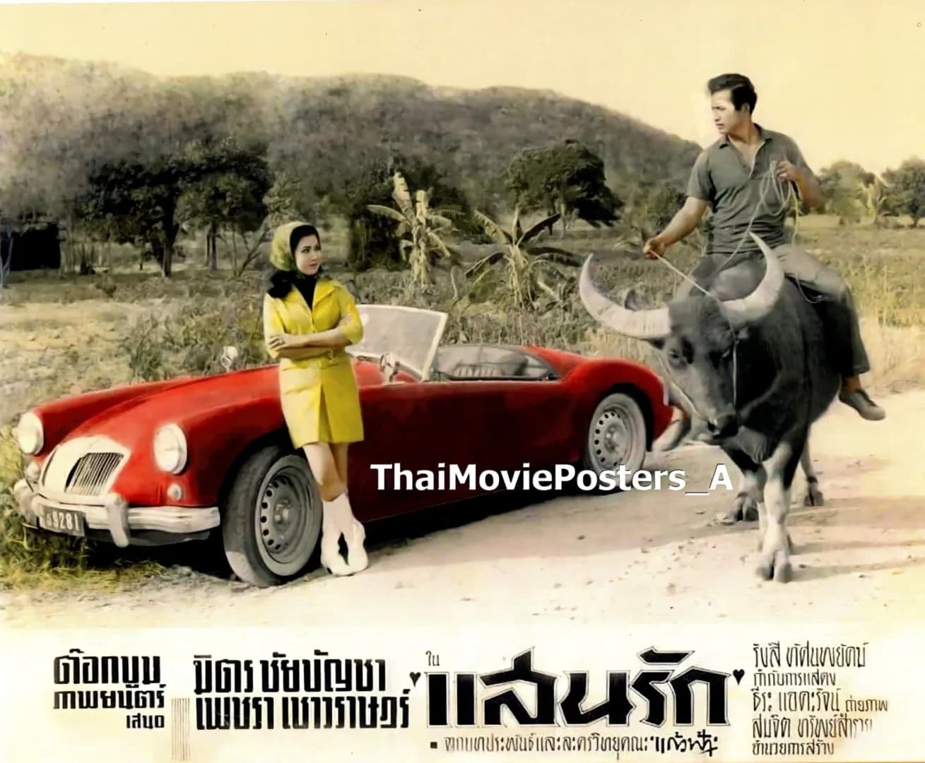 โปสเตอร์ภาพยนตร์ แสนรัก ใช้เป็นพื้นหลัง
