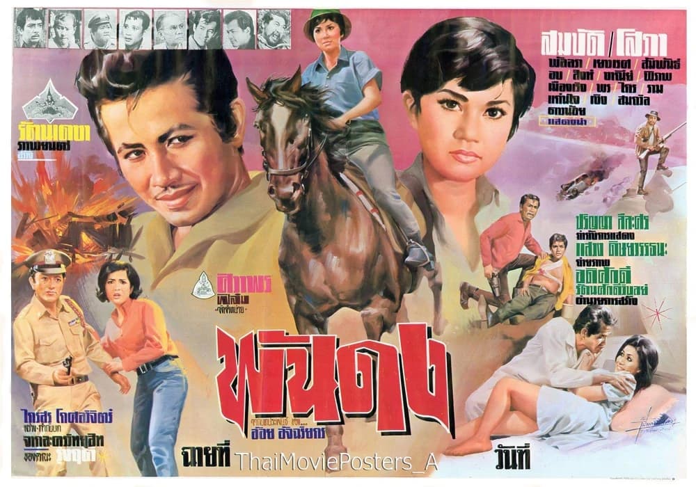 โปสเตอร์ภาพยนตร์ พันดง ใช้เป็นพื้นหลัง