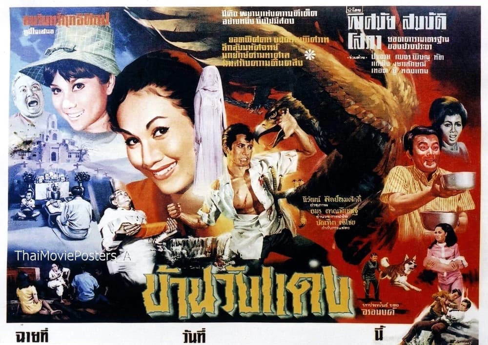 โปสเตอร์ภาพยนตร์ บ้านวังแดง ใช้เป็นพื้นหลัง