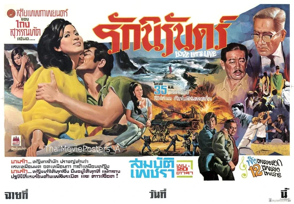 โปสเตอร์ภาพยนตร์ รักนิรันดร์ ใช้เป็นพื้นหลัง