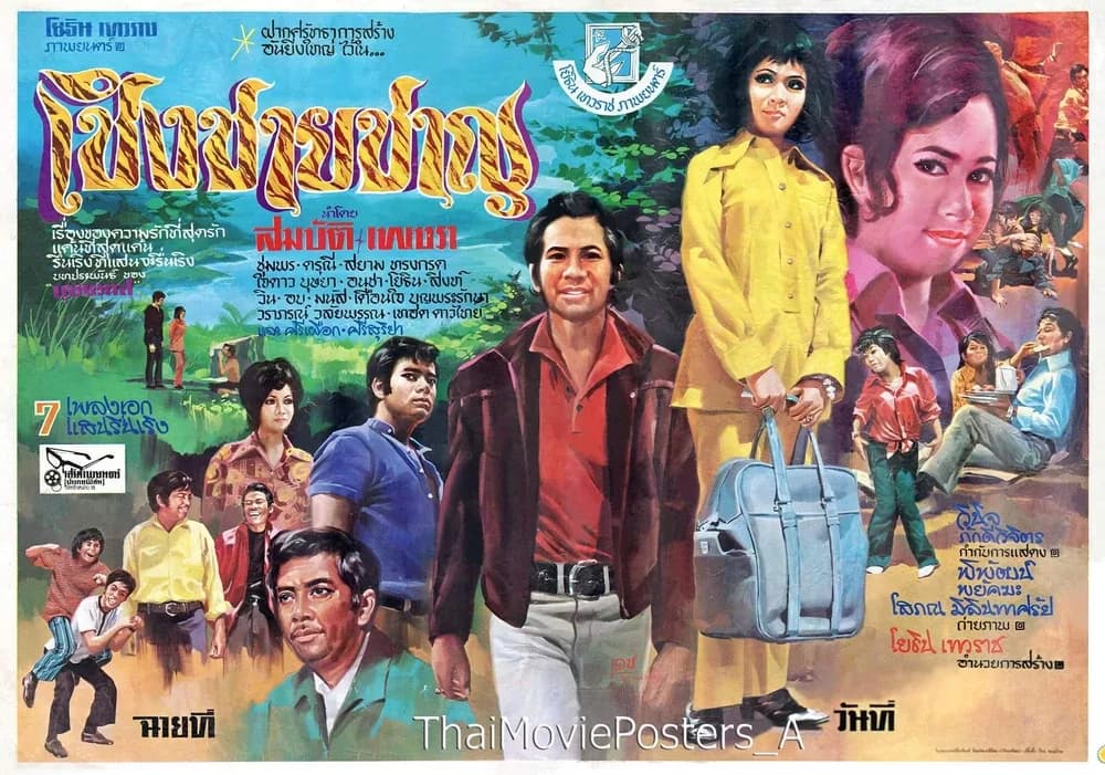 โปสเตอร์ภาพยนตร์ เชิงชายชาญ ใช้เป็นพื้นหลัง