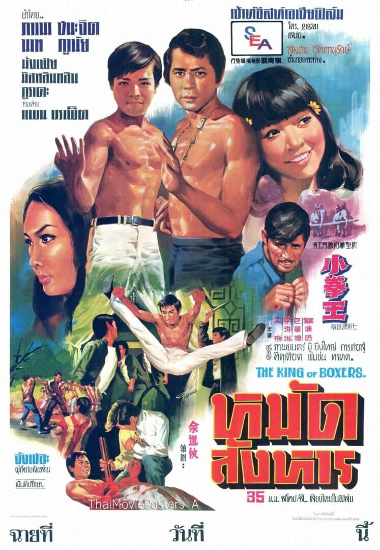 โปสเตอร์ภาพยนตร์ หมัดสังหาร ใช้เป็นพื้นหลัง