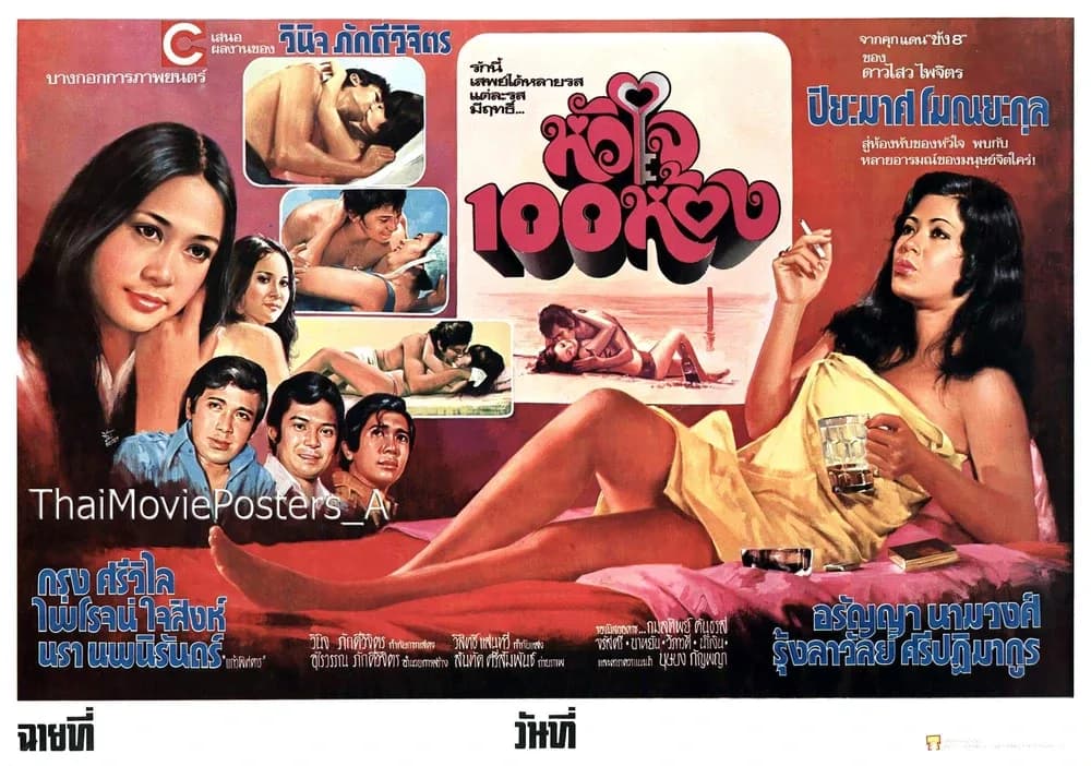 โปสเตอร์ภาพยนตร์ หัวใจ 100 ห้อง ใช้เป็นพื้นหลัง