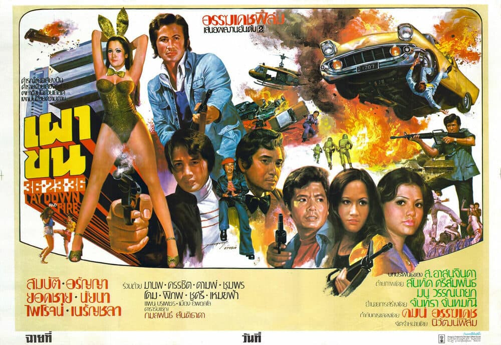 โปสเตอร์ภาพยนตร์ เผาขน ใช้เป็นพื้นหลัง