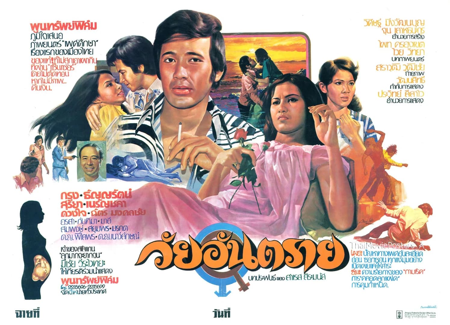 โปสเตอร์ภาพยนตร์ วัยอันตราย ใช้เป็นพื้นหลัง