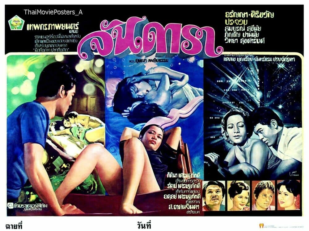 โปสเตอร์ภาพยนตร์ จันดารา ใช้เป็นพื้นหลัง