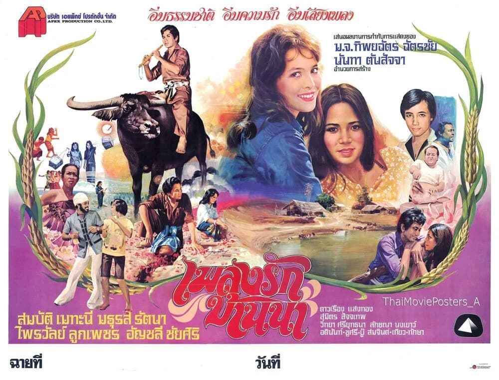 โปสเตอร์ภาพยนตร์ เพลงรักบ้านนา ใช้เป็นพื้นหลัง