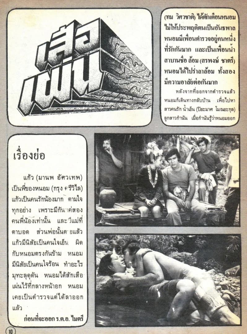 โปสเตอร์ภาพยนตร์ เสือเผ่น ใช้เป็นพื้นหลัง