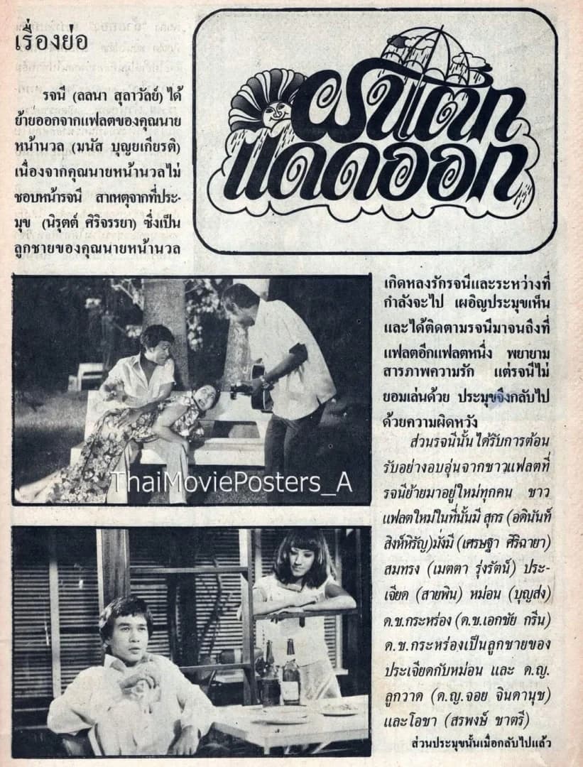 โปสเตอร์ภาพยนตร์ ฝนตกแดดออก ใช้เป็นพื้นหลัง