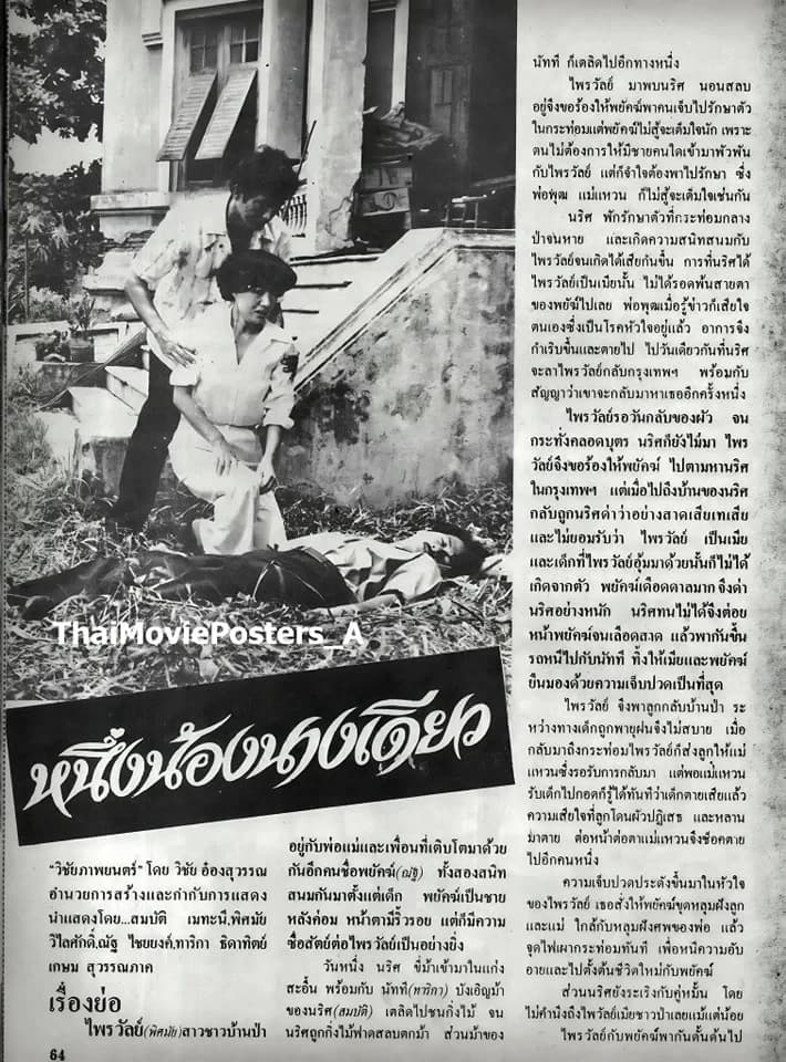 โปสเตอร์ภาพยนตร์ หนึ่งน้องนางเดียว ใช้เป็นพื้นหลัง