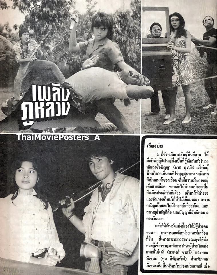 โปสเตอร์ภาพยนตร์ เพลิงภูหลวง ใช้เป็นพื้นหลัง