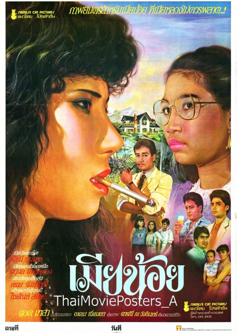 โปสเตอร์ภาพยนตร์ เมียน้อย ใช้เป็นพื้นหลัง