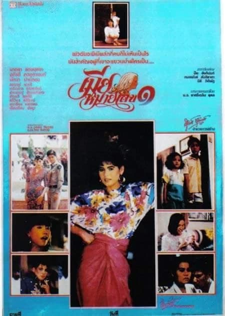 โปสเตอร์ภาพยนตร์ เมียหมายเลข 1 ใช้เป็นพื้นหลัง