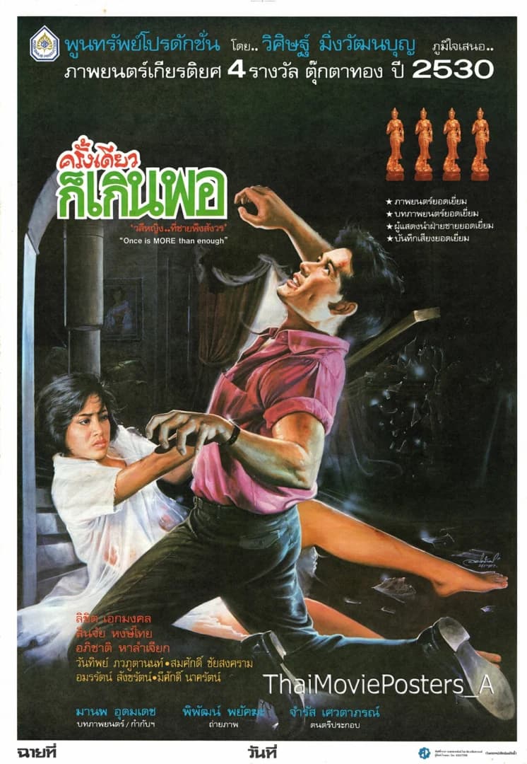 โปสเตอร์ภาพยนตร์ ครั้งเดียวก็เกินพอ ใช้เป็นพื้นหลัง