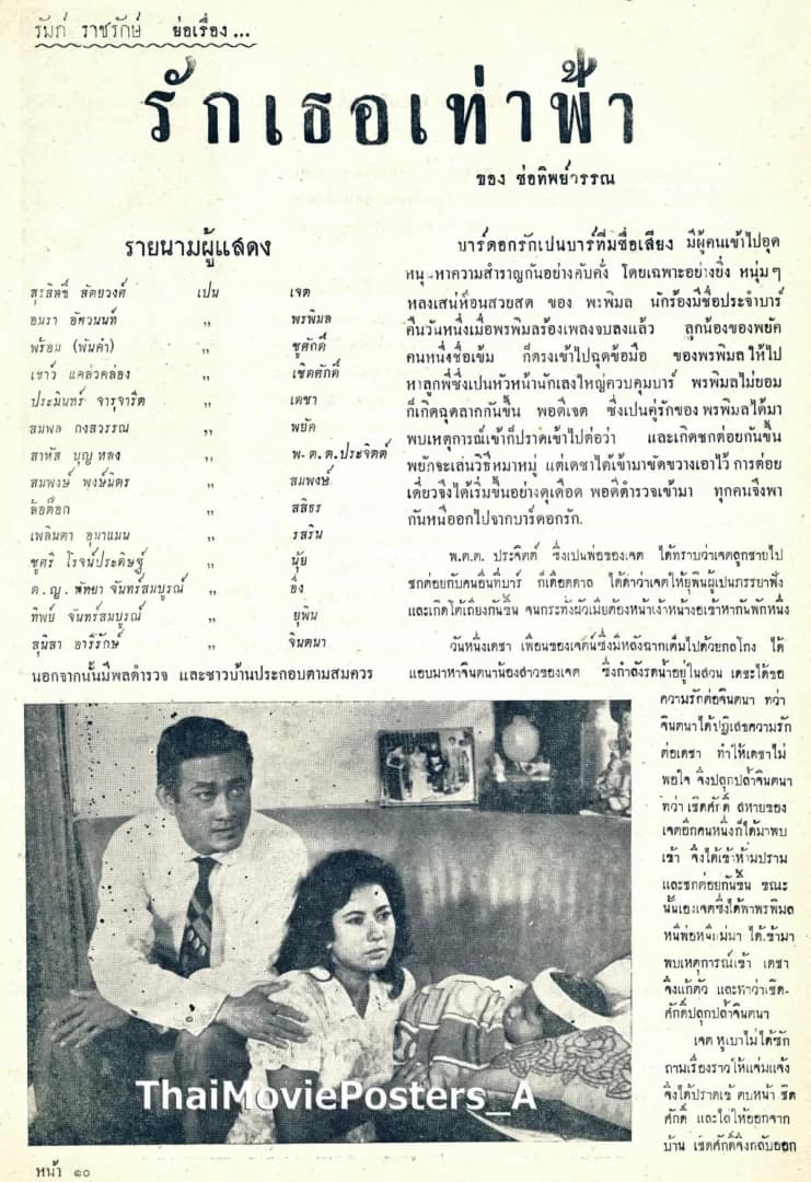 โปสเตอร์ภาพยนตร์ รักเธอเท่าฟ้า ใช้เป็นพื้นหลัง