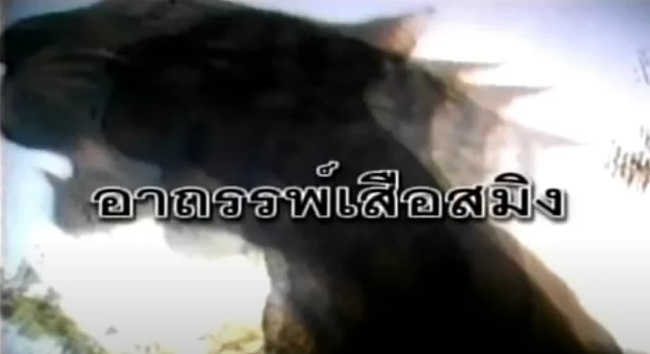 โปสเตอร์ภาพยนตร์ อาถรรพ์เสือสมิง ใช้เป็นพื้นหลัง