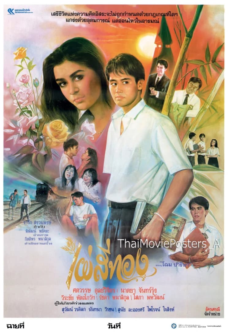 โปสเตอร์ภาพยนตร์ ไผ่สีทอง ใช้เป็นพื้นหลัง