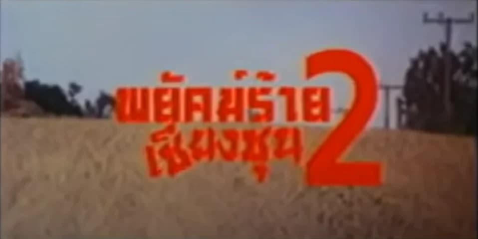 โปสเตอร์ภาพยนตร์ พยัคฆ์ร้ายเชียงชุน 2 ใช้เป็นพื้นหลัง