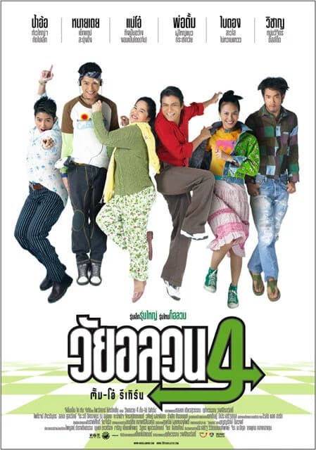 โปสเตอร์ภาพยนตร์ วัยอลวน 4 : ตั้ม-โอ๋ รีเทิร์น ใช้เป็นพื้นหลัง