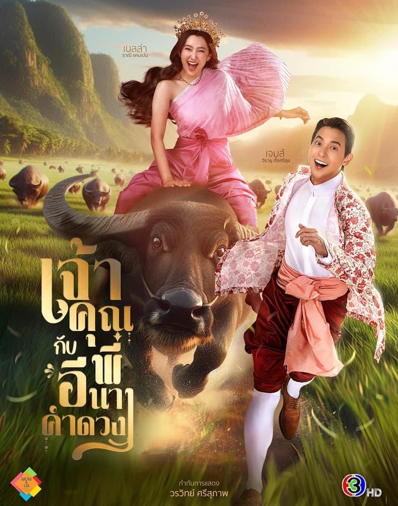 โปสเตอร์ละคร เจ้าคุณพี่กับอีนางคำดวง ใช้เป็นพื้นหลัง