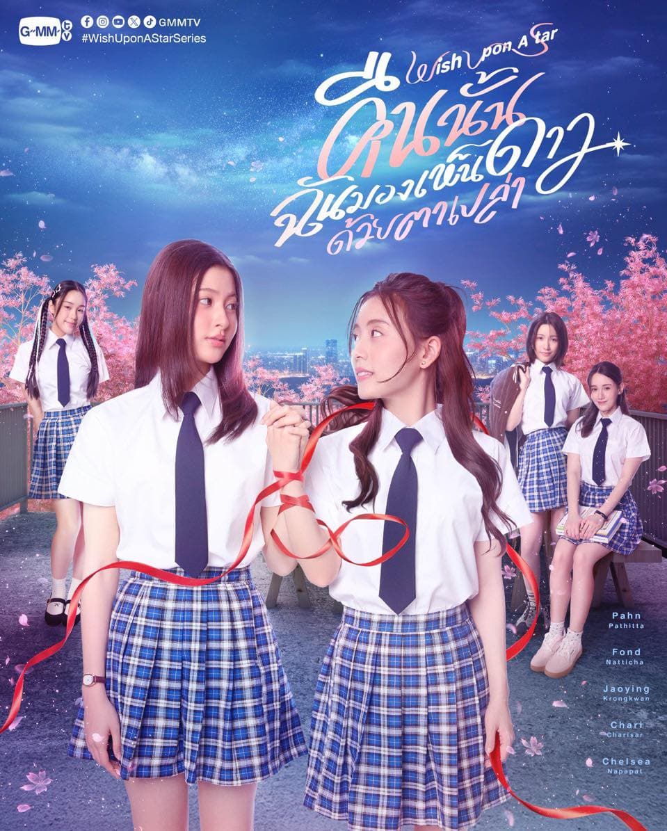 โปสเตอร์ละคร คืนนั้นฉันมองเห็นดาวด้วยตาเปล่า ใช้เป็นพื้นหลัง